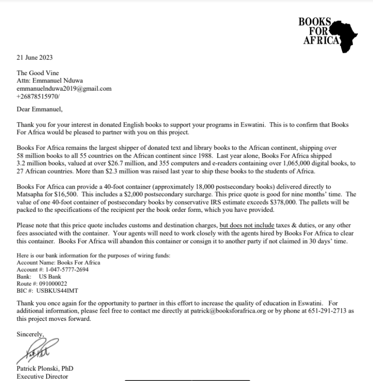 Books for Africa